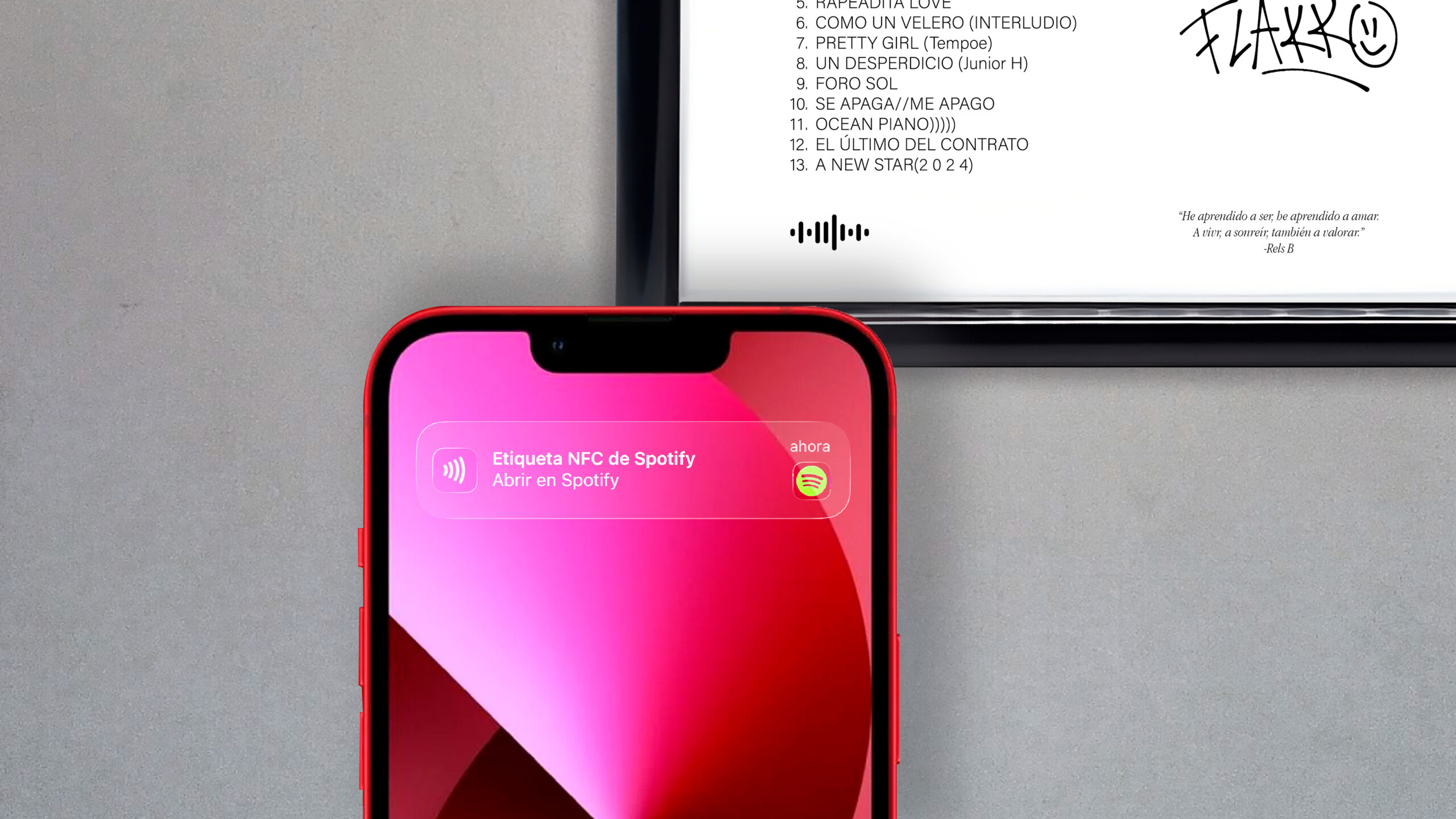 Tecnología NFC en posters musicales
