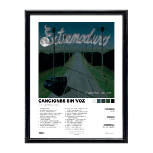 Poster con marco Canciones sin voz