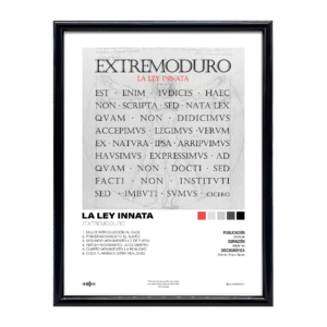 Poster con marco La ley innata
